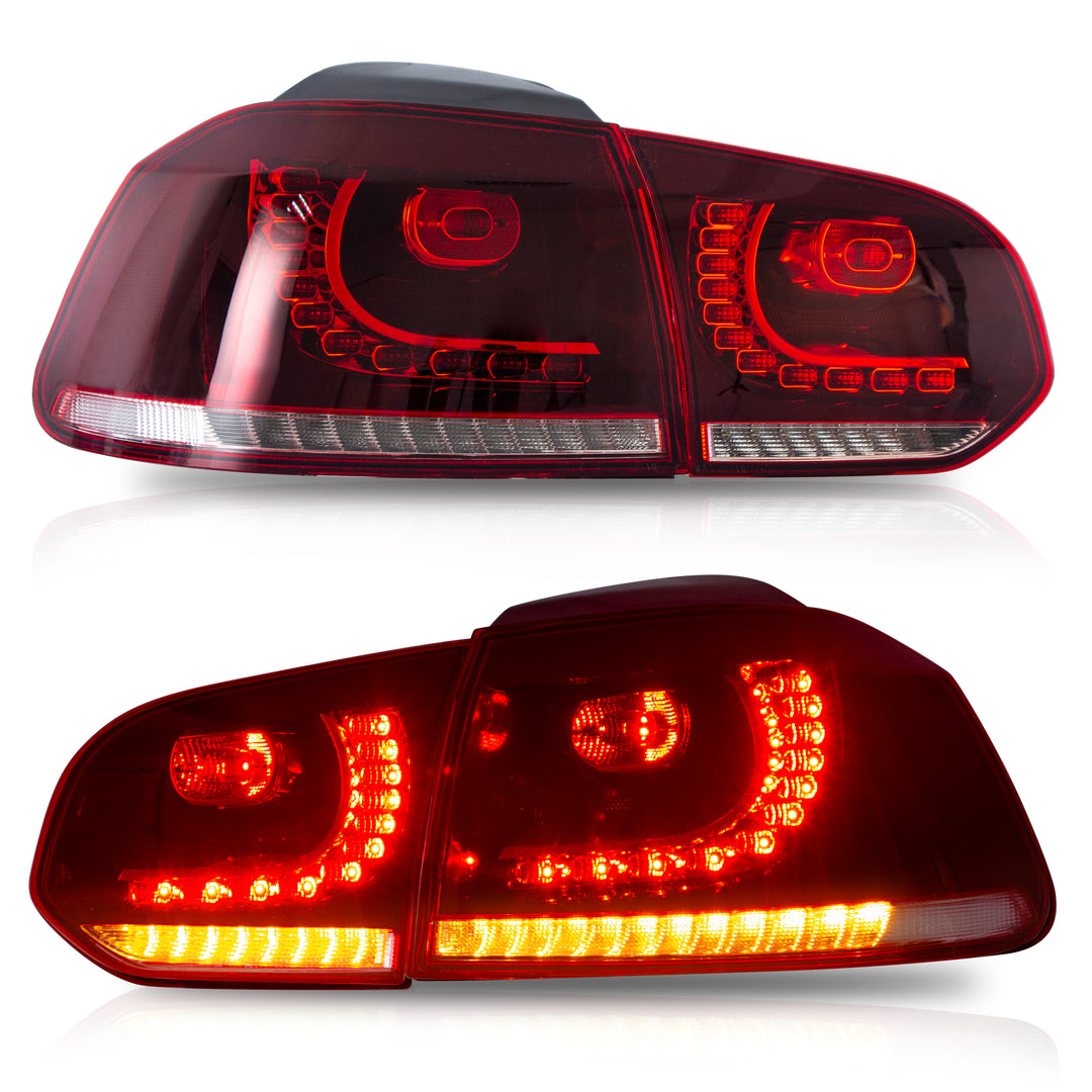 VLAND TAIL LIGHT ASSEMBLY FIT FOR Volkswagen VW 2010-2013 GOLF 6 MK6 GTI 2012-2013 Golf R , Two Colors - VLAND
