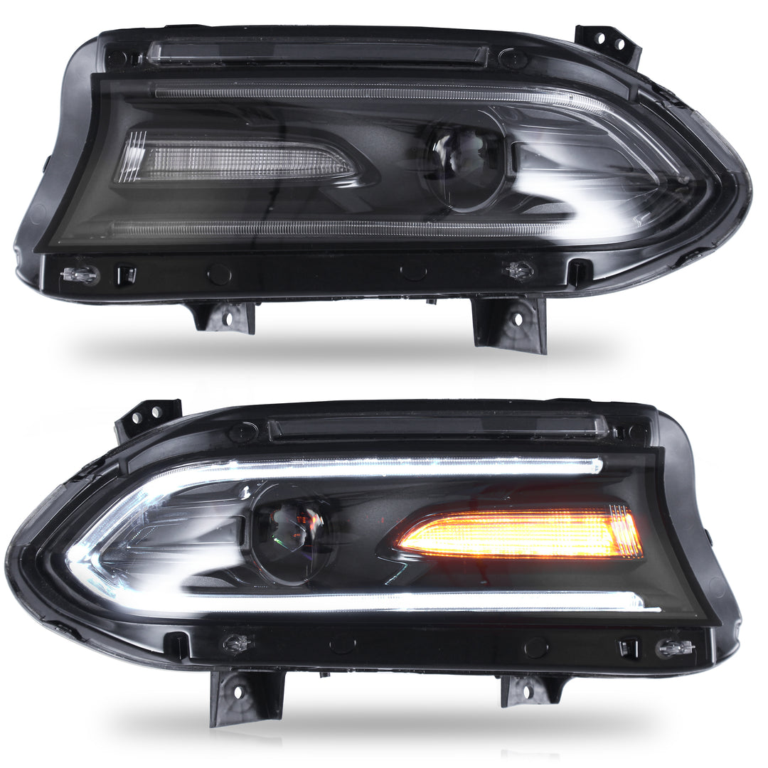 VLAND HEADLIGHT ASSEMBLY FIT FOR 2015-2020 Dodge Charger - VLAND
